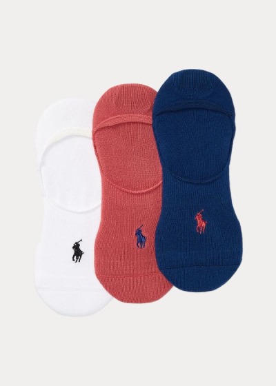 Men's Polo Ralph Lauren Sneakers Liner 3-Pack Socks | 564098FXG